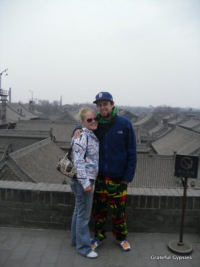 Hanging out on the old city wall in Pingyao.