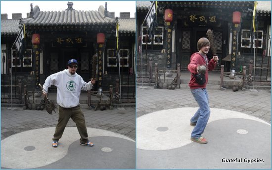 Goofing around in Pingyao.