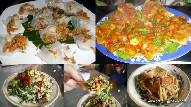 Just a sampling of the fantastic cuisine in Hoi An.
