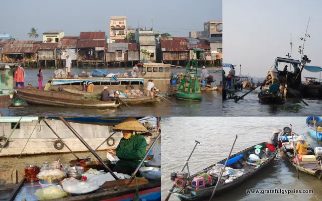 The incredible Cai Rang floating market.