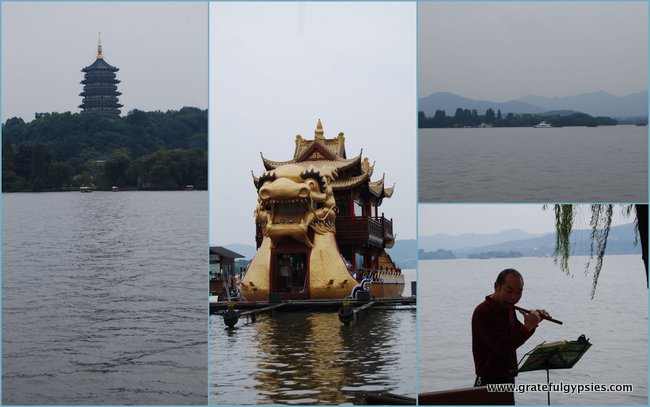 The famous West Lake of Hangzhou.