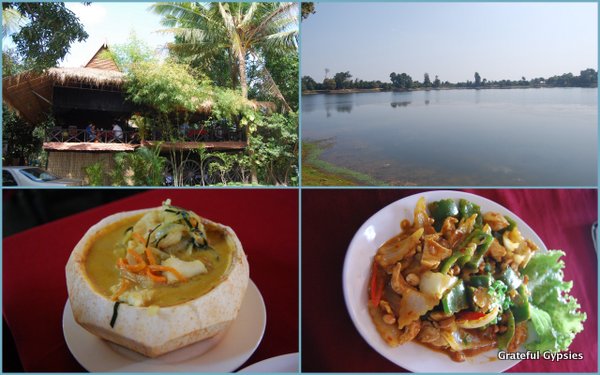 A tasty lunch near the lake.