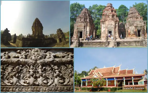 Some scenes of the Preah Ko temple.