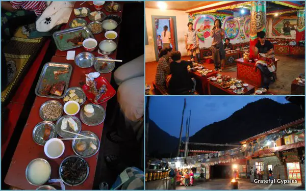 A Tibetan style dinner party.