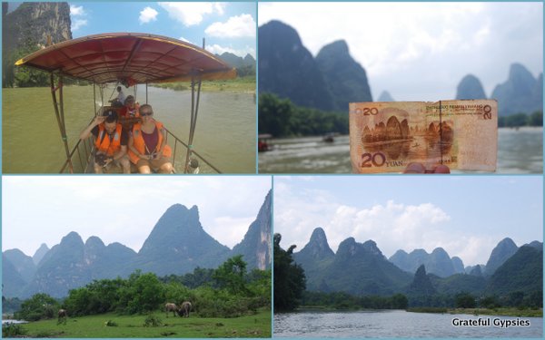 Cruise up the Li River on a bamboo raft.