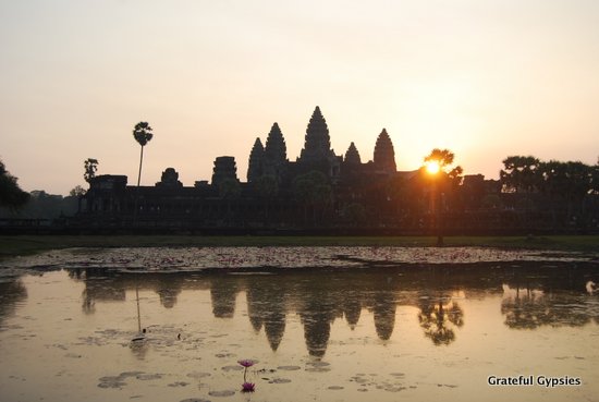 Standard Angkor Wat sunrise pic.