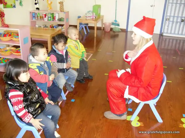 Being Santa for the kids was fun!