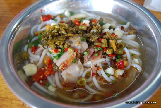 Guilin's famous rice noodles.