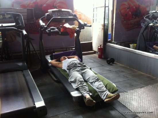 Get a serious workout in a Chinese gym.