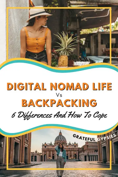 digital nomad lifestyle vs. backpacking pin 3