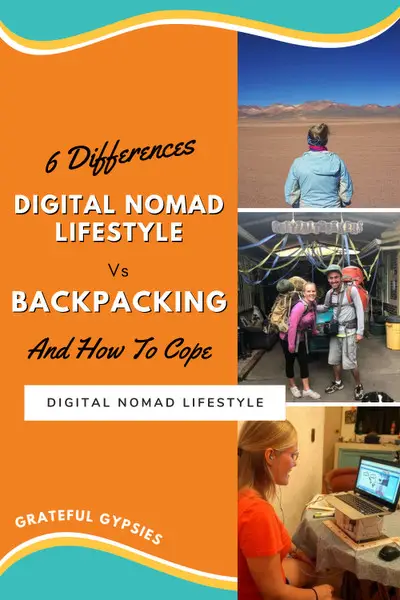 digital nomad lifestyle vs. backpacking pin 2