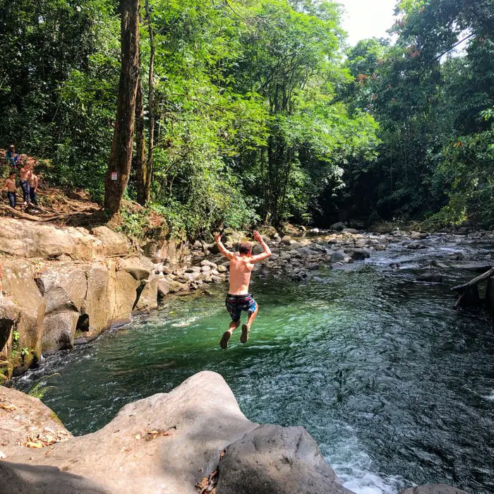 two weeks in costa rica swimming hole